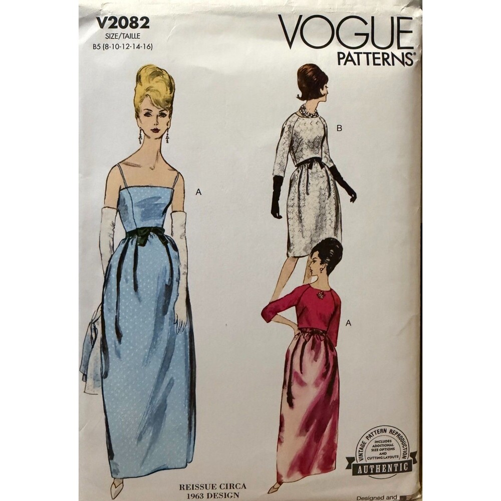 Pattern Misses Sz B5 8-16 1960s Dress Bolero Vogue V2082 New/Uncut
